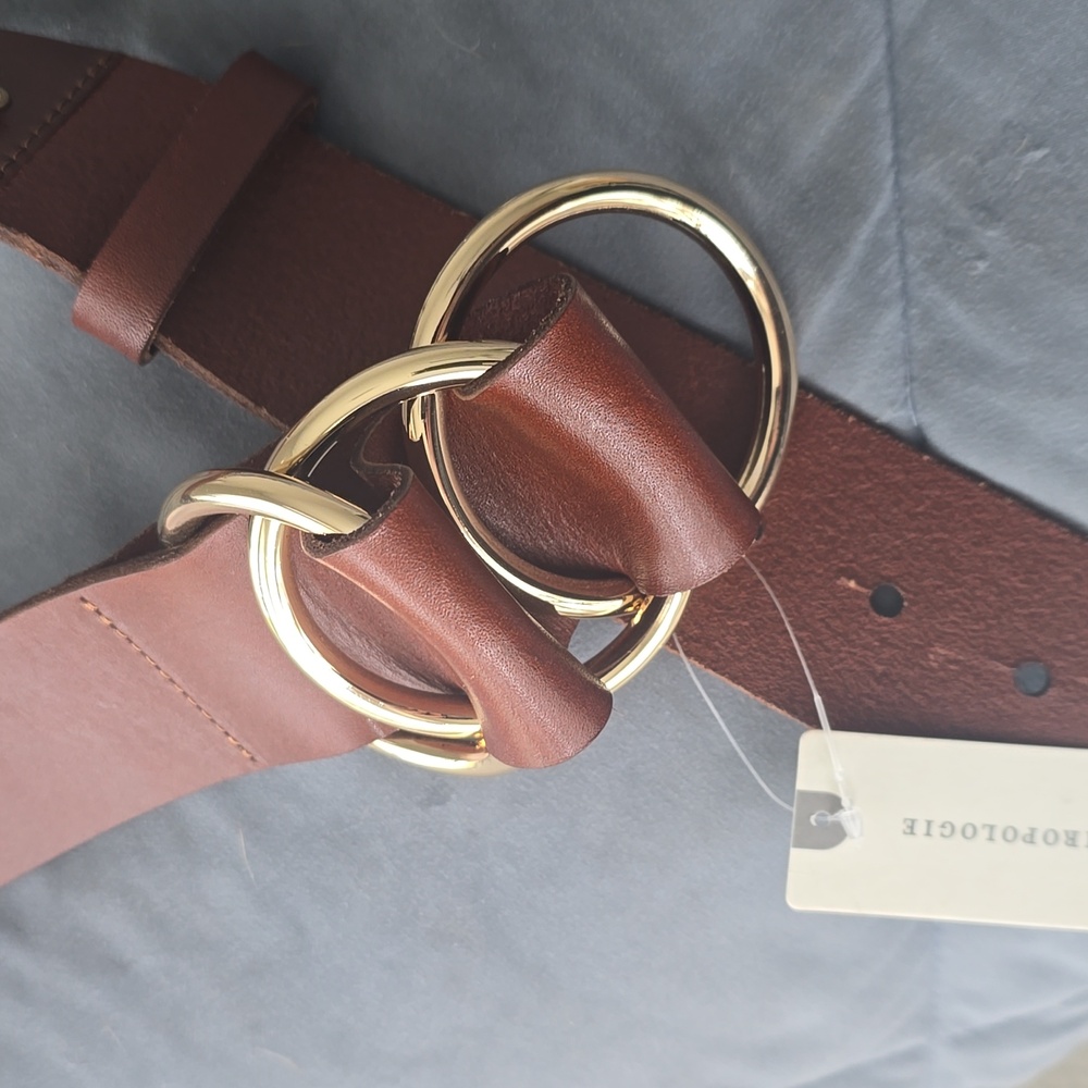 Anthropologie Leather Multi-Ring Belt - Picture 9 of 16
